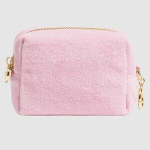Stoney Clover Lane micro t-seam flamingo terry pouch